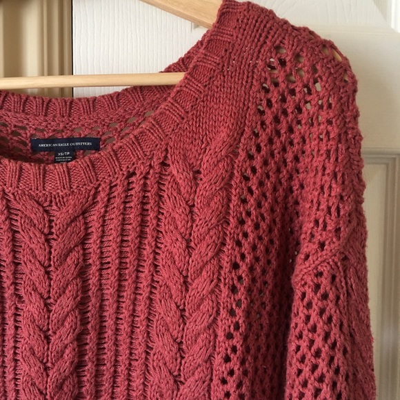Dusty Red American Eagle Knitted Sweater - Picture 3 of 3